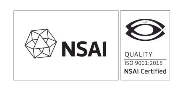 NSAI Certified — ISO 9001:2015 Quality